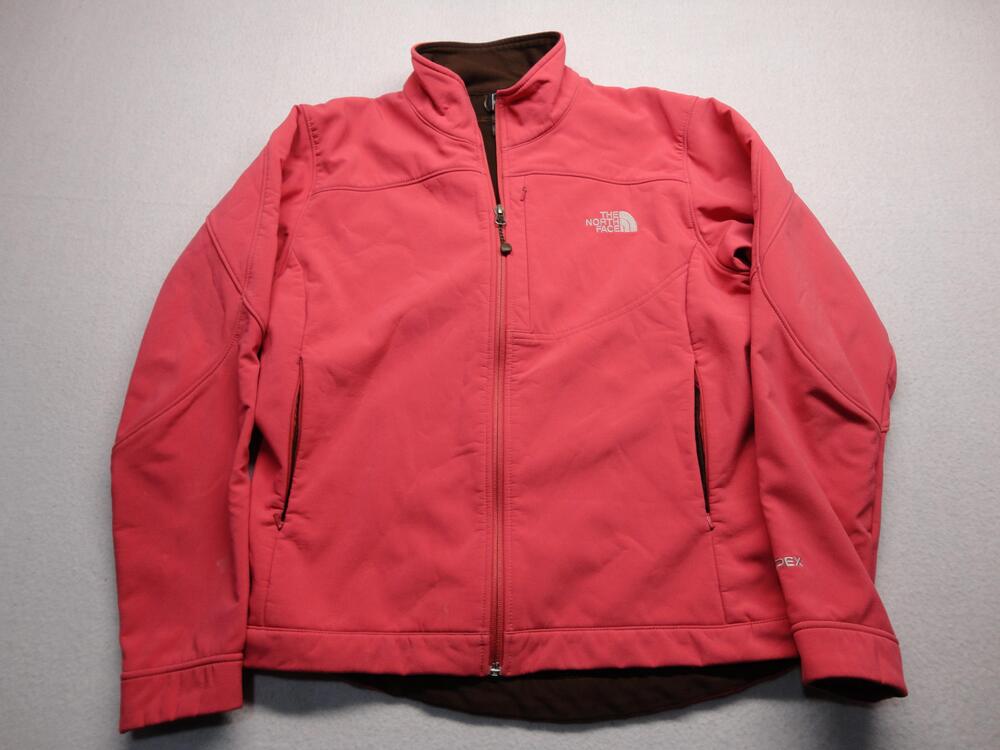 The North Face Jacket Womens Medium Pink Apex Softshell Full Zip Coat Warm